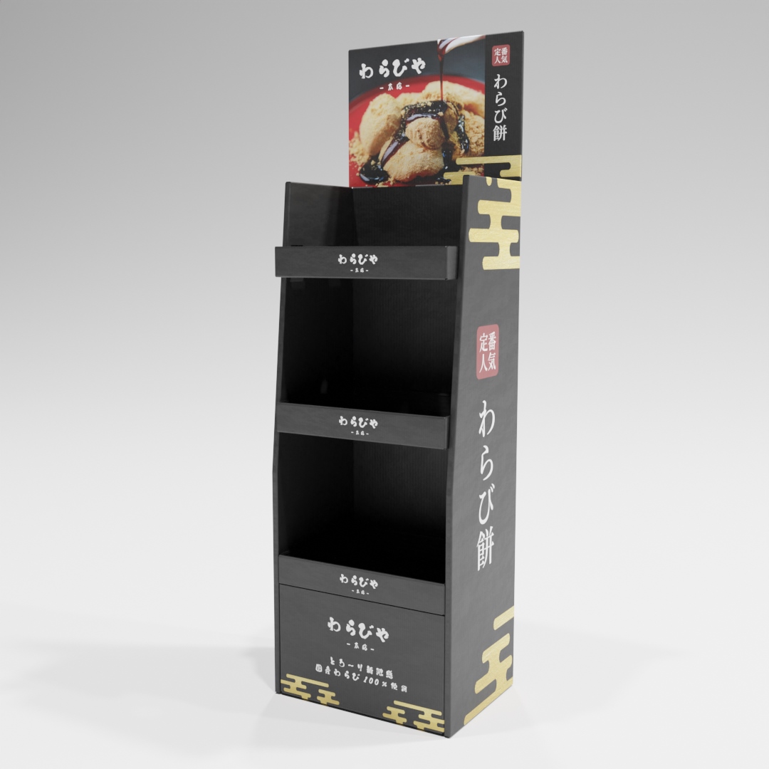 側面傾斜タイプフロア什器