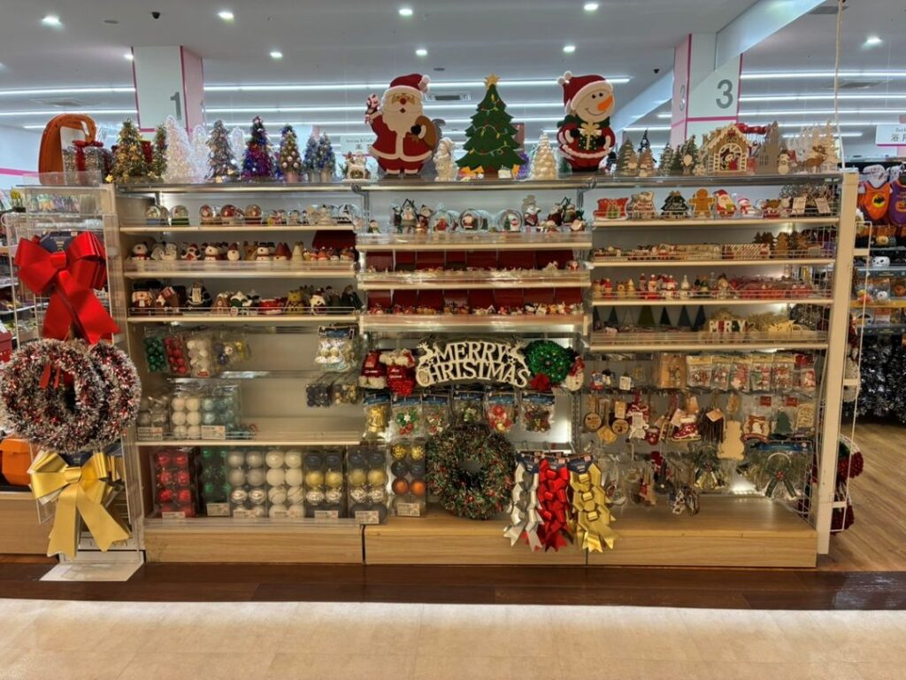 クリスマスの売場