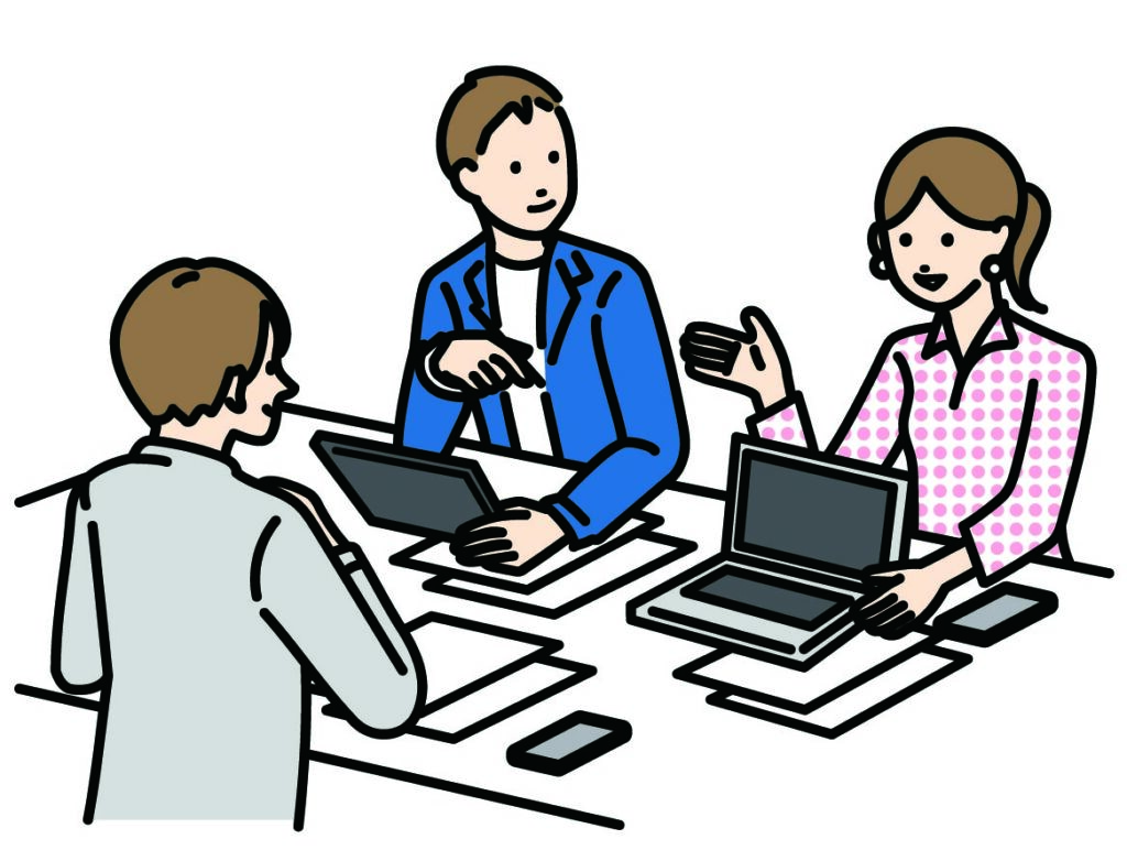 打ち合わせの様子