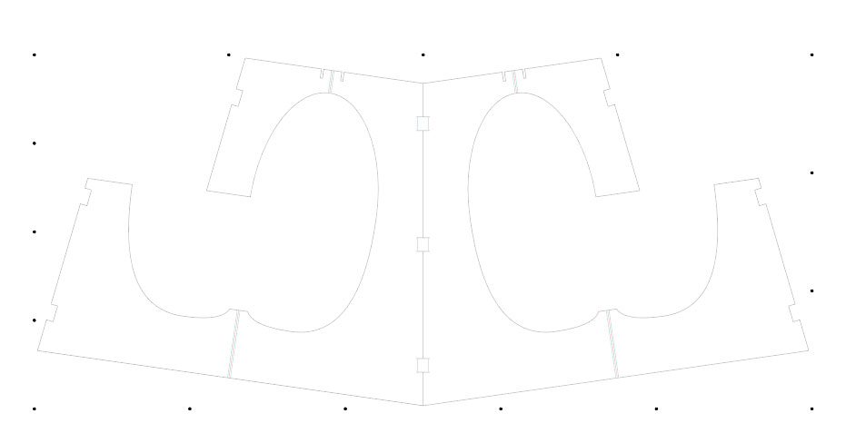ギタースタンド図面